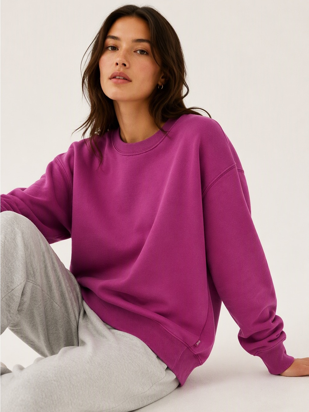 Aritzia TNA cozy sweatfleece crew neck